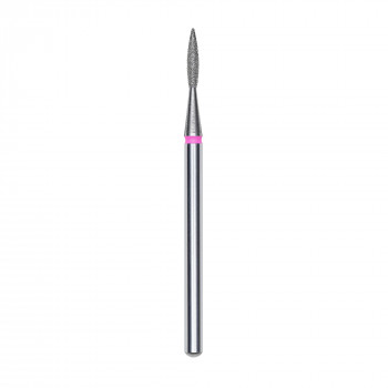 Змінна алмазна фреза для манікюру Staleks Pro Полум'я гостре, червона, діаметр 1.6 мм, робоча частина 8 мм