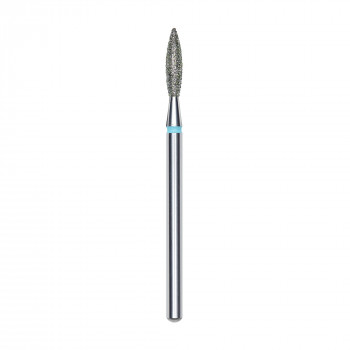 Змінна алмазна фреза для манікюру Staleks Pro Полум'я, синя, діаметр 2.3 мм, робоча частина 10 мм