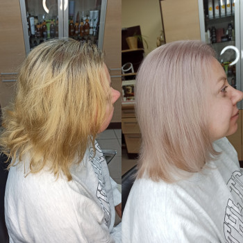  #прибратижовтийколірхарків
 #холоднийблондколористхарків
 #тоталблондколористхарьков, фото - Салон красоты MARLEN