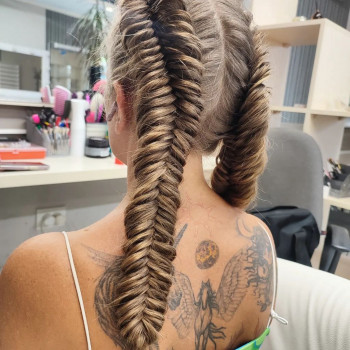 Прическа рыбий хвост, фото - Брейдер Ally Hairart