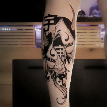 Тату японские демон, фото - Тату мастер Олег Билаш