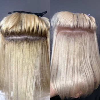 Знебарвлення коренів фарбою, фото - Салон красоты Hairmama Studio