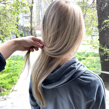 Корекція відрослого мелірування + котурінг