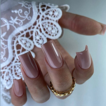 нюдовый маникюр, кофейный маникюр, коричневый маникюр