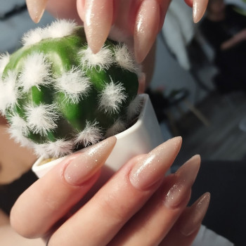 Нарощення нігтів, нюдова база