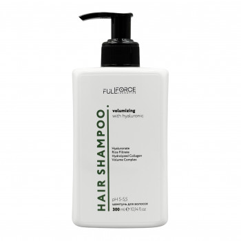 Шампунь для об'єму з гіалуроновою кислотою HAIR SHAMPOO VOLUMIZING WITH HYALURONIC, 300 ml