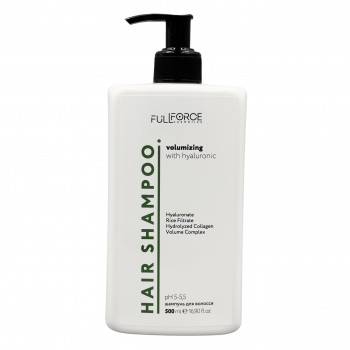 Шампунь для об'єму з гіалуроновою кислотою HAIR SHAMPOO VOLUMIZING WITH HYALURONIC, 500 ml