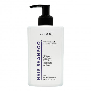 Шампунь для блонду від жовтизни HAIR SHAMPOO PLATINUM BLONDE, 300 ml