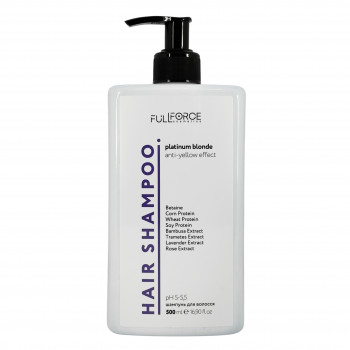 Шампунь для блонду від жовтизни HAIR SHAMPOO PLATINUM BLONDE, 500 ml