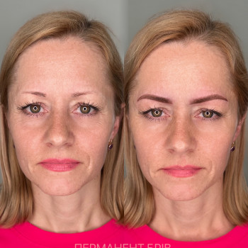 Перманент брів у пудровій техніці
                    Майстер перманентного макіяжу Ирина Кропивницький