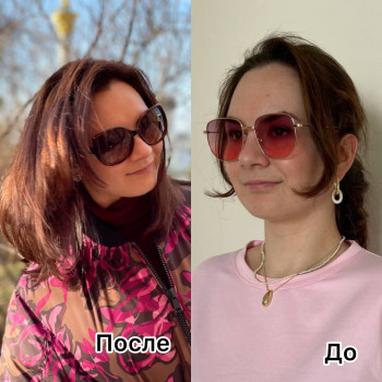 Сопровождение по прическе.
Фото до/после