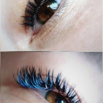 3-4д Мокрий ефект з кольоровими війнами

     