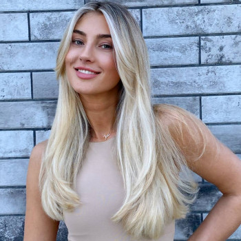 Стрижка с челкой, фото - Парикмахер Karina Uhryn