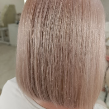 Результат . Гарний полуничний блонд.