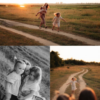 Сестрички і мама, теплі обійми, сміх, ігри. 1 година зйомка, а спогади на все життя...