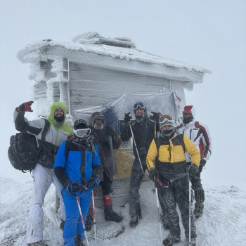 Підкорення з учнями гори Петрос -20 температура