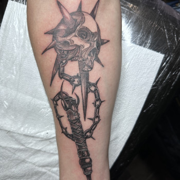 Тату череп