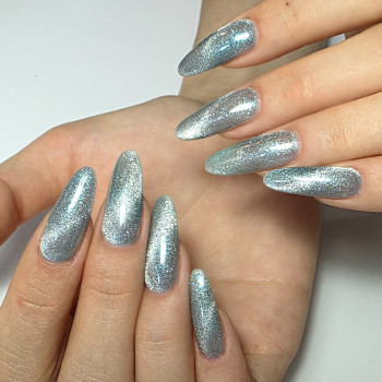  #котячеоко #блискучийманікюр #сяючийманікюр, фото - Мастер маникюра Валентина Прокоф'єва