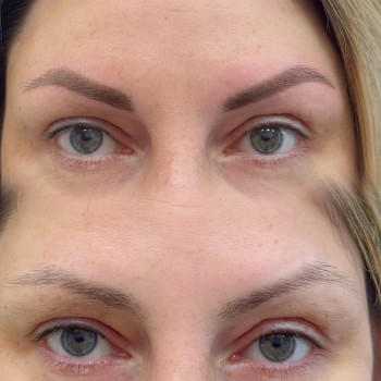 Брови смотрятся естественно и очень натурально