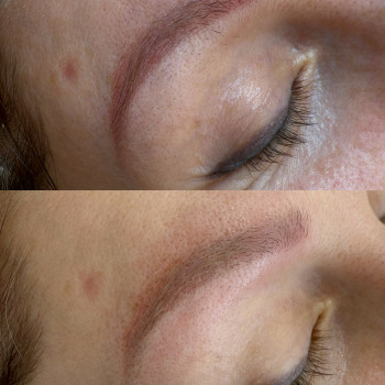 Произошла инверсия цвета(т.е. изменение) в серый . Дальше цвет будет немного уходить в розовый, но у...