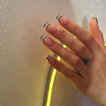 французский маникюр, прозрачный маникюр, френч маникюр