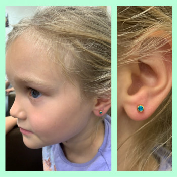 Прокол мочок вушок дітям