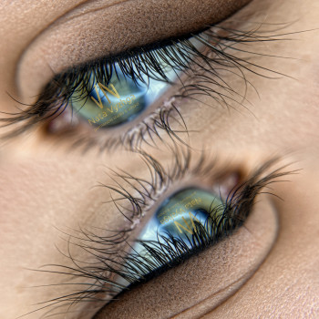 Перманентний макіяж повік стрілочка з розташуванням