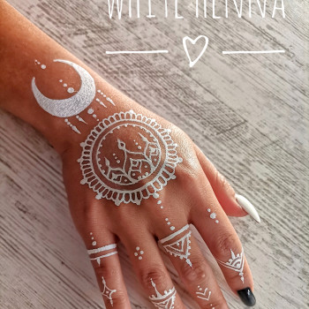 Роспись белой хной, цветными красителями
                    Тату мастер Евгения Николаев