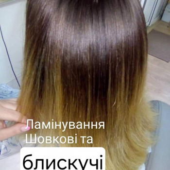Ламінування волосся
                    Парикмахер Оксана Житомир