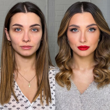 Червоні губи. Повний образ