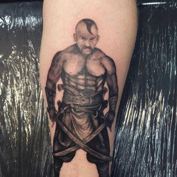 реалізм, козак, tattoo, тату реалізм, татукозака