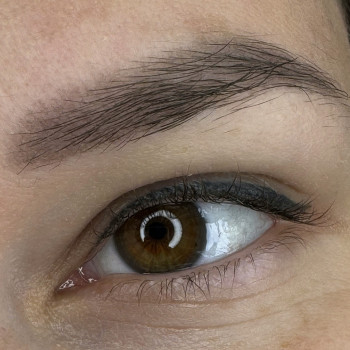 Загоєні пудрові брови, фото - майстер перманентного макіяжу Анна Земляк