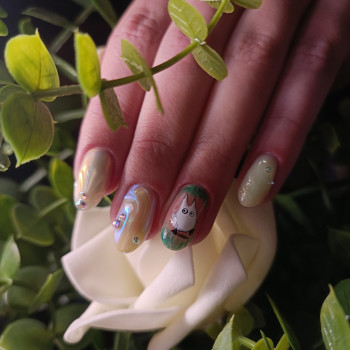 Манікюр з малюнком дизайном 3d, фото - Майстер манікюру Ксена Лепетченко