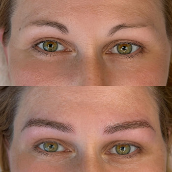 Волосковая техника перманента бровей
                    Салон красоты Mona Lisa Полтава