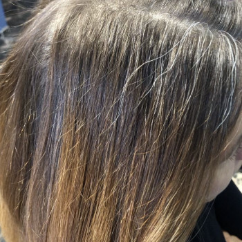 До фарбування волосся 
Запит перекриття сивини, зміна образу та кольору волосся.