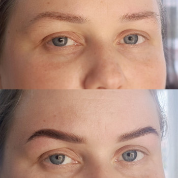 Корекція та фарбування брів хною