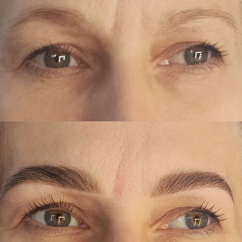 Корекція та фарбування брів фарбою