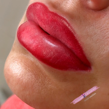 Татуаж губ. Мастер Максим Василенко.