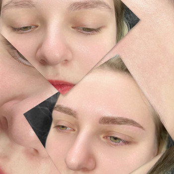 Оформлення та корекція брів фарбою, воском та пінцетом