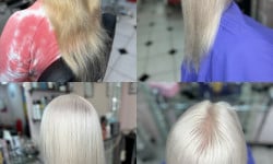 Блонд, тотал блонд, освітлення волосся Жіночий перукар  Запоріжжя