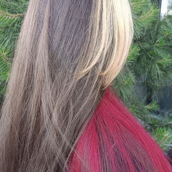  #яскравефарбування #кольоровефарбування #блочнефарбування #блонд
 #червоневолосся