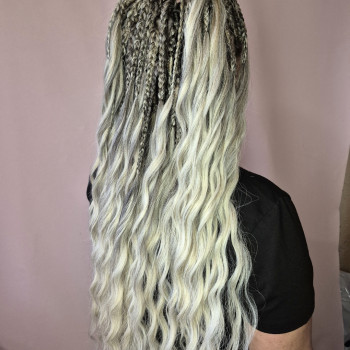 Коси з вільним кінцем , комплект афрокудрі