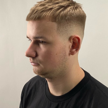 Чоловіча стрижка кроп, фото - Барбер Наталія