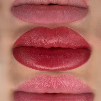 перманентний макіяж губ (до, після, загоєні)