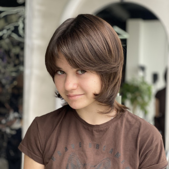 Стрижка маллет, фото - Тритментолог Татьяна Сівець