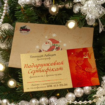 новорічна фотосесія, фотосесія у подарунок, подарунковий