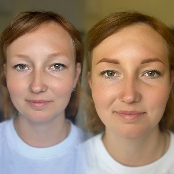 Перманентний макіяж брів До та Після