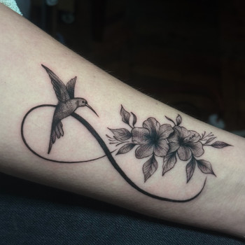 знак бесконечности, колибри