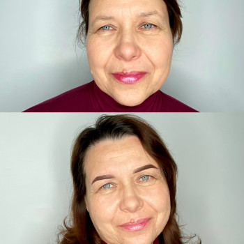 Перманентний макіяж брів на віковій шкірі ⭐️