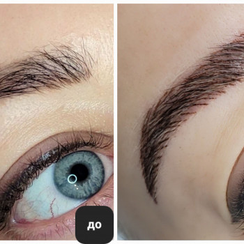 Перманентний макіяж брів "реальний волосок "